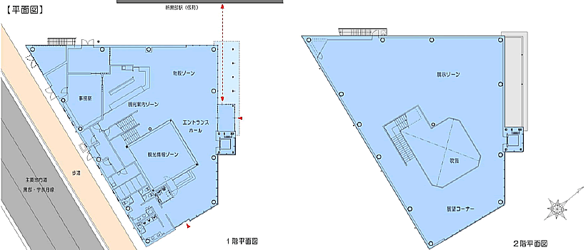 新駅平面図1階・2階