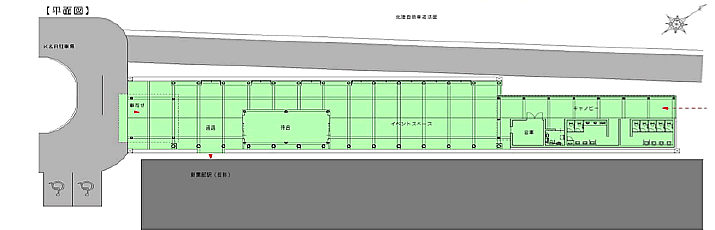 （仮称）交流プラザ平面図