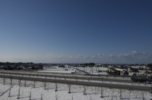 新幹線新駅ホームからの眺め(2012.12.13)