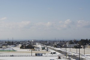 新幹線新駅ホームからの眺め(2012.12.13)